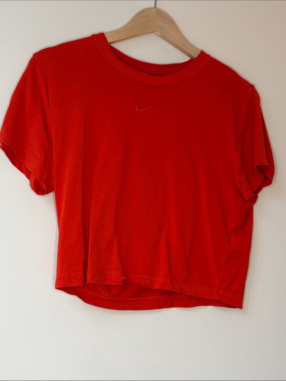 Nike Women's Red Cropped Tee  (I'm small) fits perfect